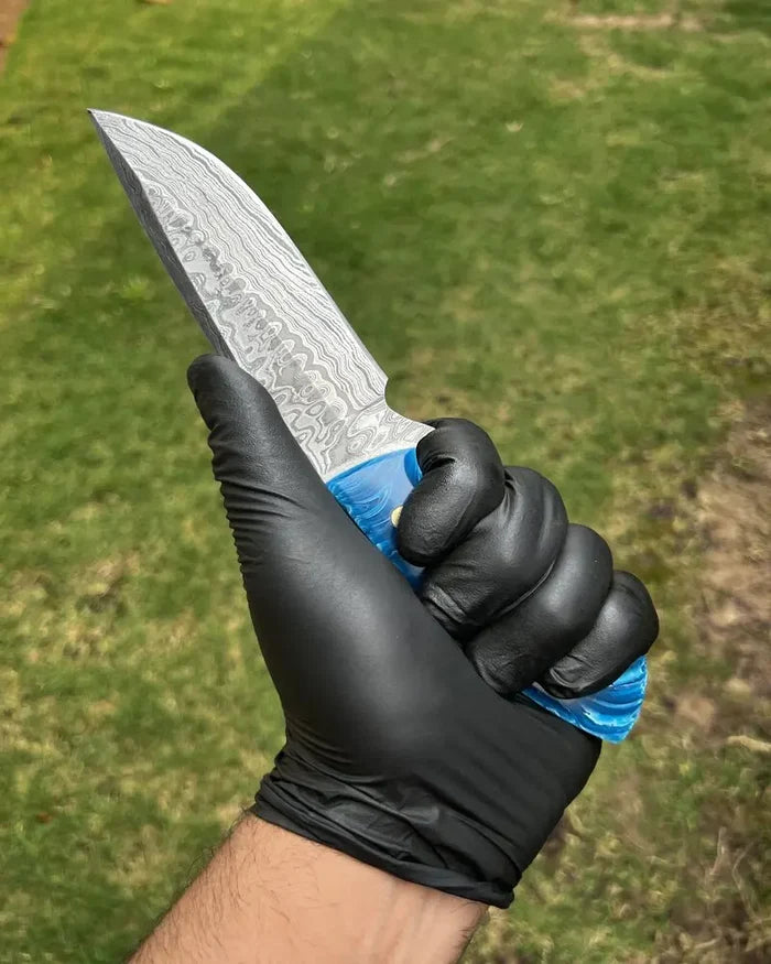Handmade Damascus Steel Hunting Knife cskforged