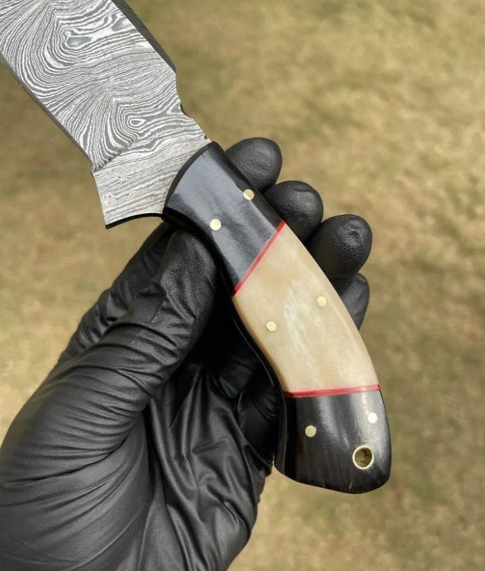Handmade Damascus Steel Hunting Knife cskforged