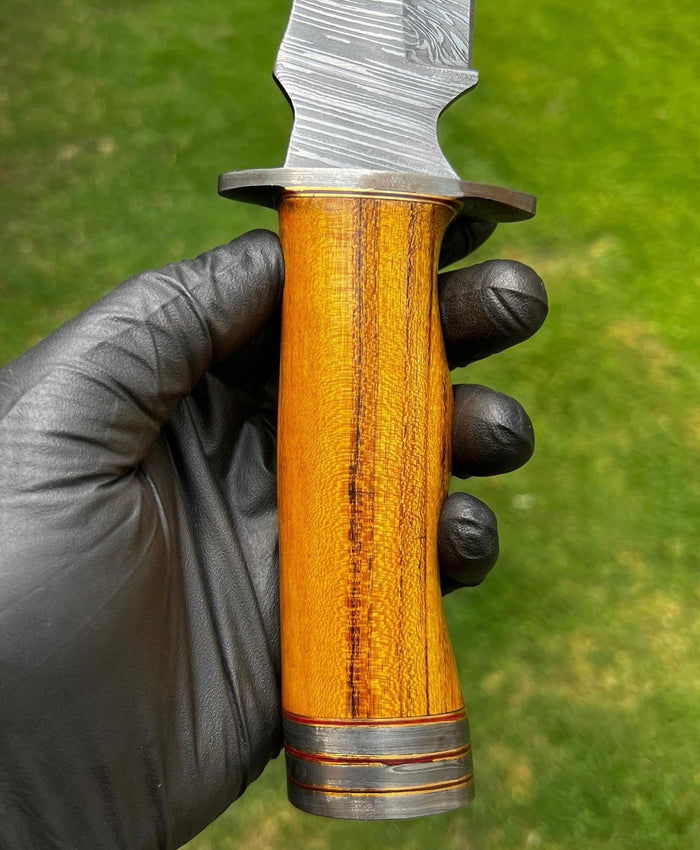 Handmade Damascus Steel Hunting Knife cskforged