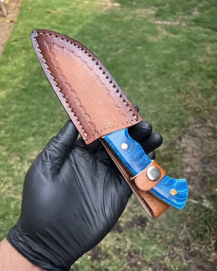 Handmade Damascus Steel Hunting Knife cskforged