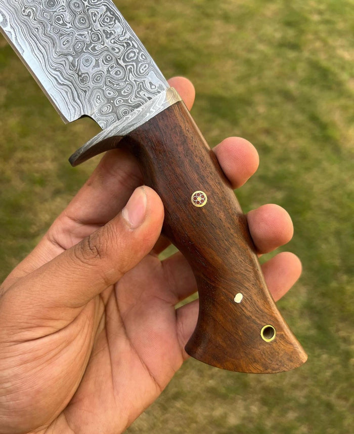 Handmade Damascus Steel Hunting Knife cskforged