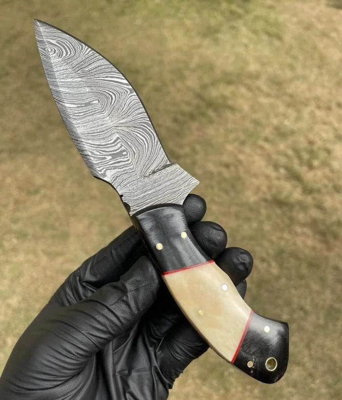 Handmade Damascus Steel Hunting Knife cskforged