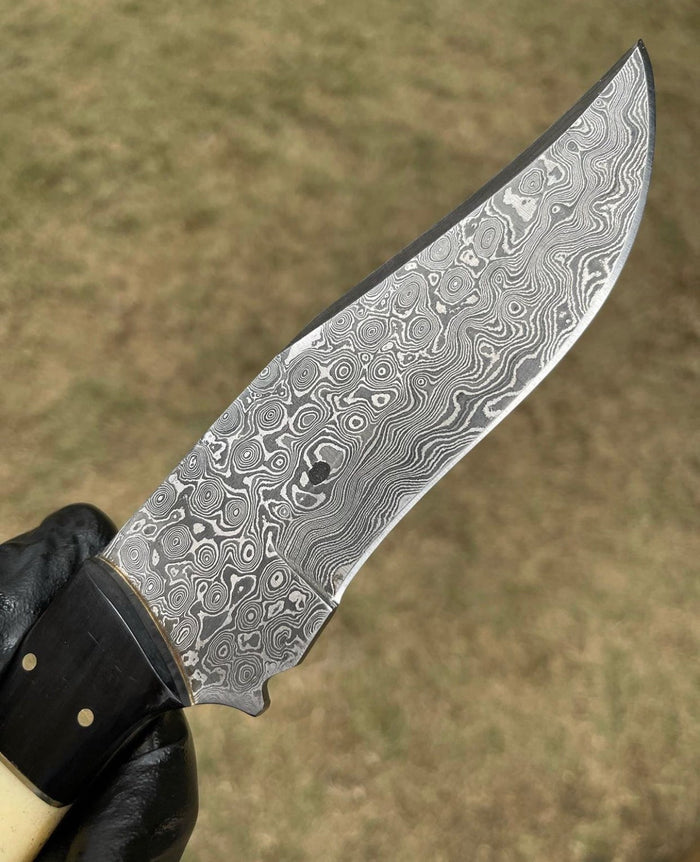 Handmade Damascus Steel Hunting Knife cskforged