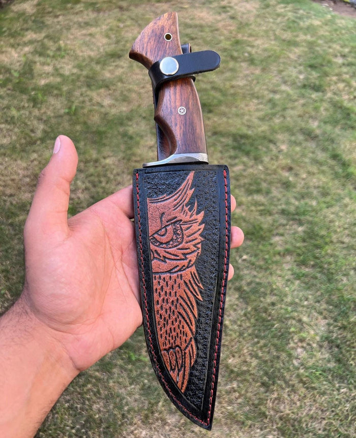 Handmade Damascus Steel Hunting Knife cskforged