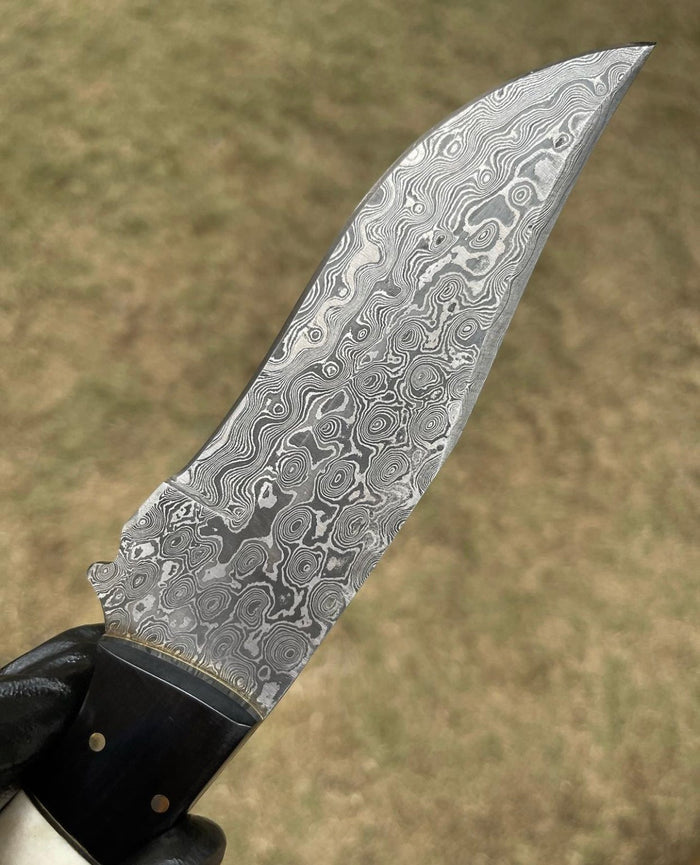 Handmade Damascus Steel Hunting Knife cskforged