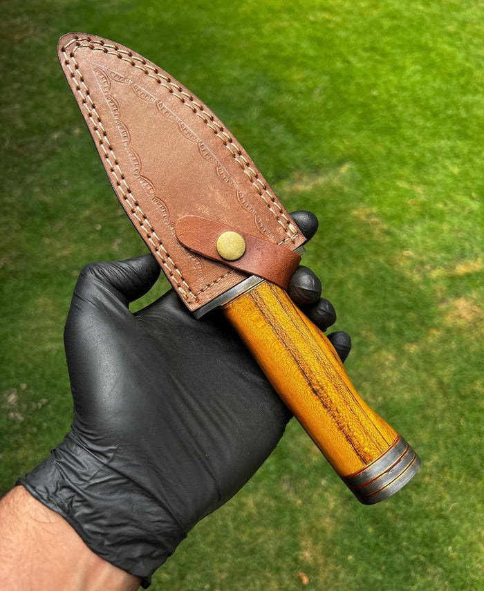 Handmade Damascus Steel Hunting Knife cskforged