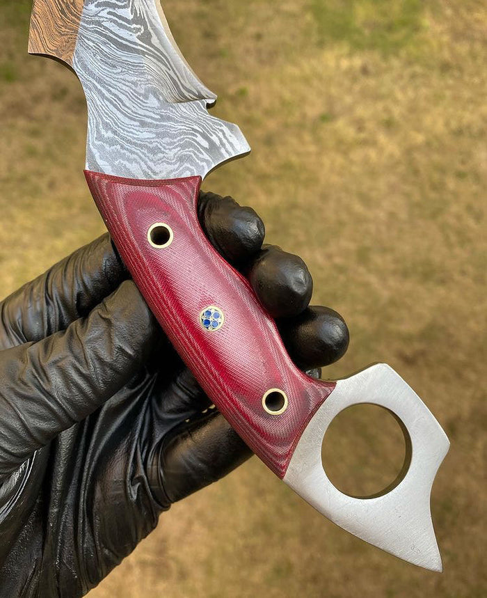 Handmade Damascus steel karambit knife cskforged
