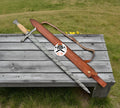 Handmade Damascus Steel Medieval Battle Ready Sword With Sheath cskforged