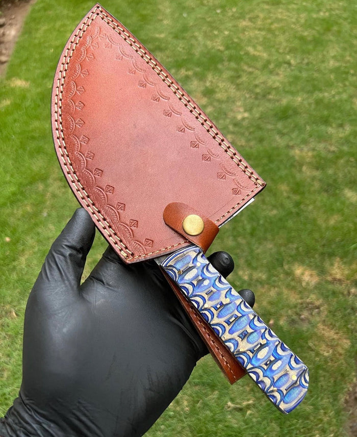 Handmade high carbon steel chef chopper cleaver cskforged