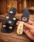 Handmade Jesse Skinner - FTW Camel Bone Handle With Horizontal & Vertical Carry cskforged
