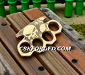Handmade Skull Engraved Brass Knuckle cskforged