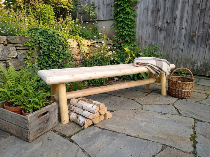 Handmade Solid Wooden Bench Cedar Creek Rustic Furniture
