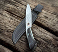 Handmade Stone Texture 1095 High Carbon Steel Vintage Knife cskforged