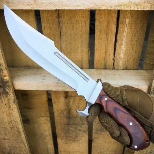 Handmade Survival Rambo Bowie Knife cskforged