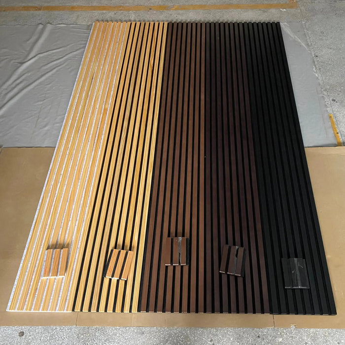 Hausvita Acoustic Solid Wood Slat Wall Panels ( 2 Panels Per Box ) -Wholesale HAUSVITA