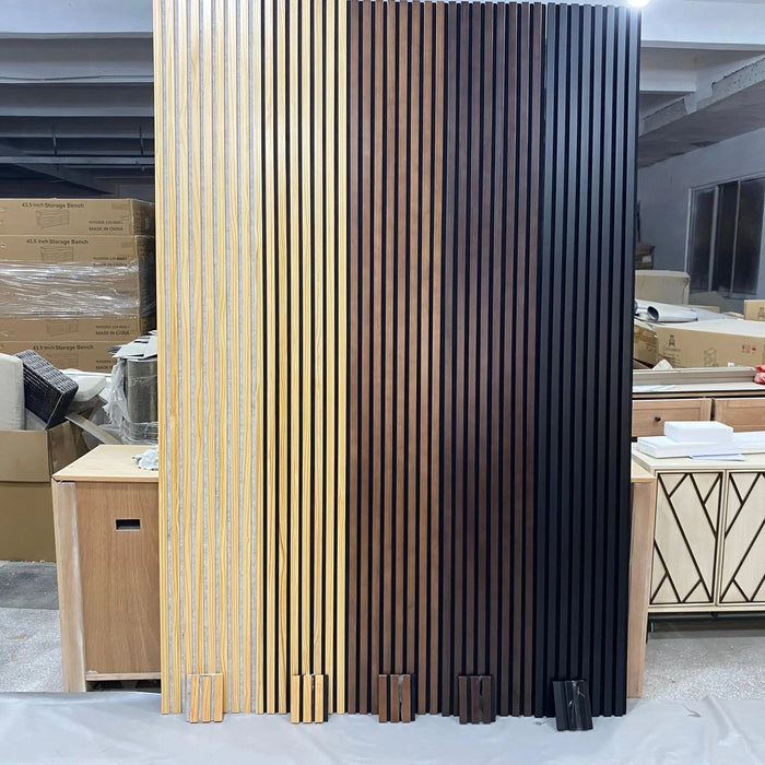 Hausvita Acoustic Solid Wood Slat Wall Panels ( 2 Panels Per Box ) -Wholesale HAUSVITA