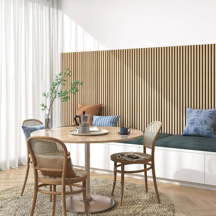 Hausvita Acoustic Solid Wood Slat Wall Panels ( 2 Panels Per Box ) -Wholesale HAUSVITA