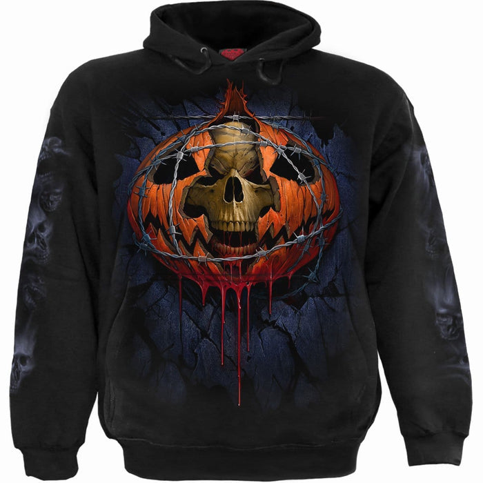 HEADLESS - Hoody Black Spiral USA