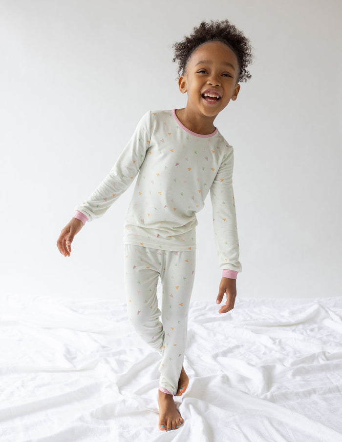Heart Bamboo Kids Pajama Set Elevated Faith