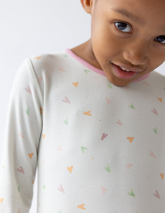 Heart Bamboo Kids Pajama Set Elevated Faith