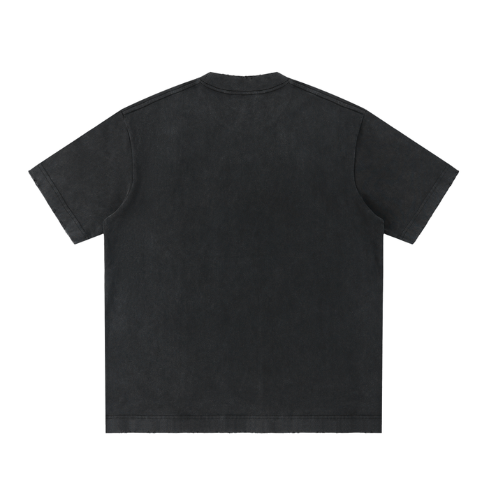 Heavyweight Vintage Washed Frayed T-Shirt