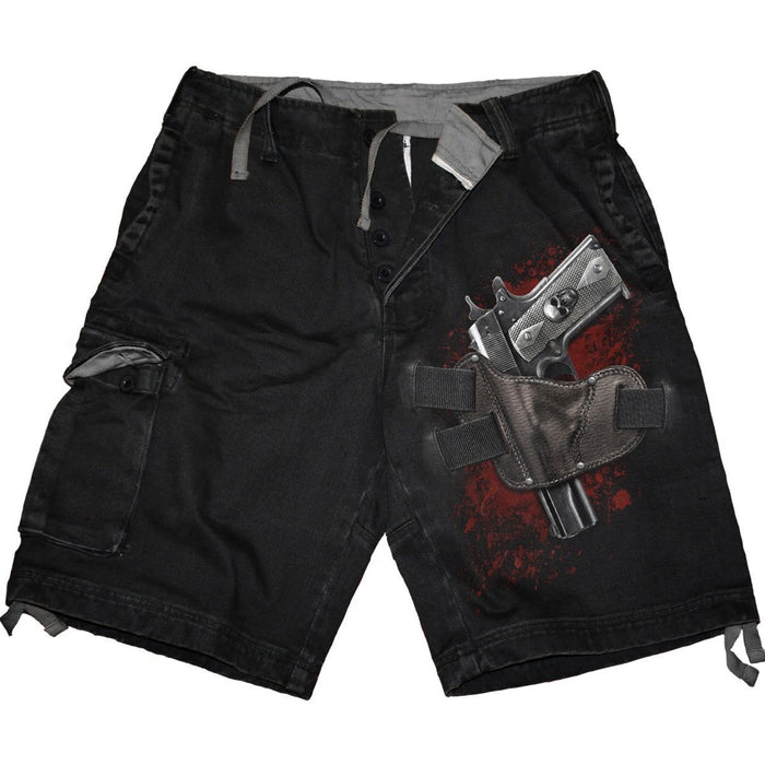 HOLSTER - Vintage Cargo Shorts Black Spiral USA