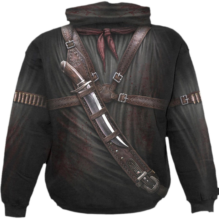 HOLSTER WRAP - Allover Hoody Black Spiral USA