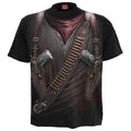 HOLSTER WRAP - Allover T-Shirt Black Spiral USA