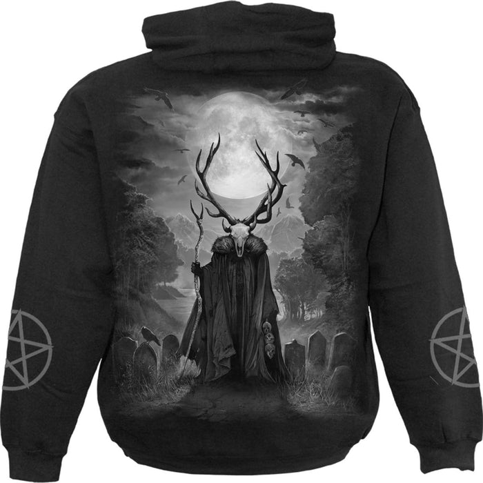 HORNED SPIRIT - Hoody Black Spiral USA