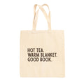 Hot Tea Warm Blanket Good Book (Tote Bag) Ivy + Cloth