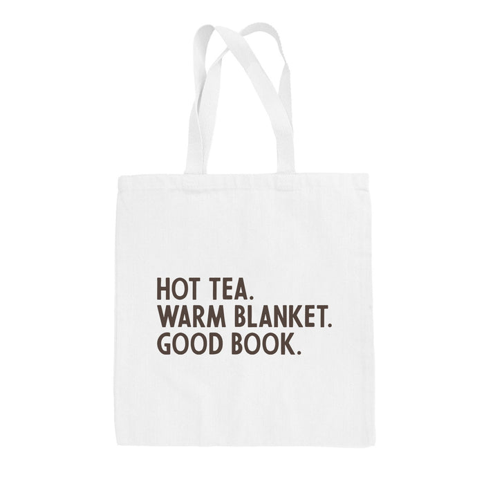 Hot Tea Warm Blanket Good Book (Tote Bag) Ivy + Cloth