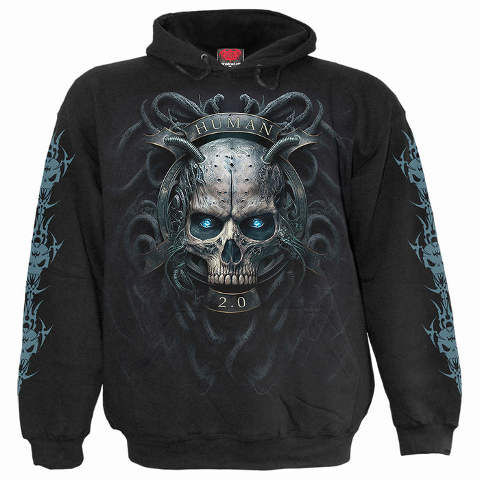 HUMAN 2.0 - Hoody Black Spiral USA