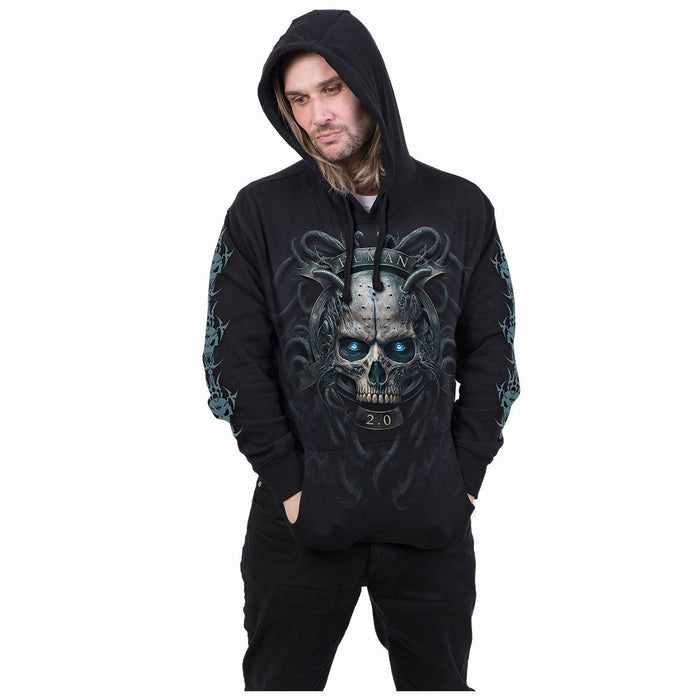 HUMAN 2.0 - Hoody Black Spiral USA