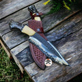 Hunting Survival Knife with D2 steel Blade cskforged