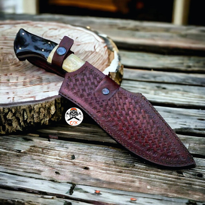 Hunting Survival Knife with D2 steel Blade cskforged