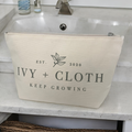 Ivy and Cloth Canvas Pouch Ivy + Cloth