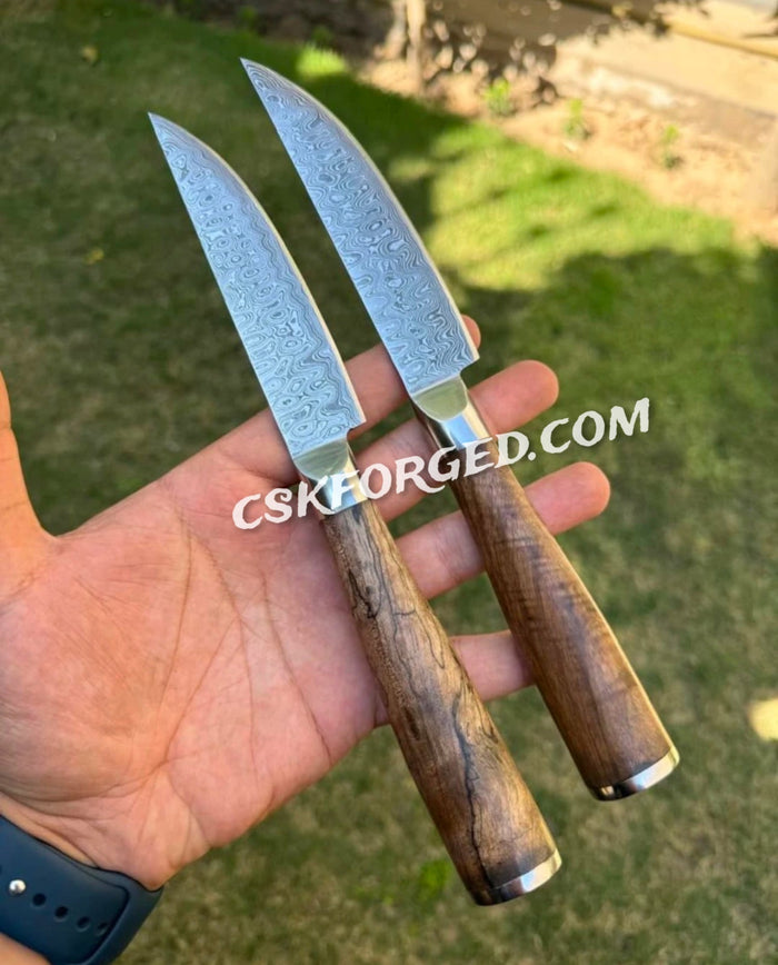 Japanese Damascus Steel Steak Knives – Precision-Crafted for Meat Lovers cskforged