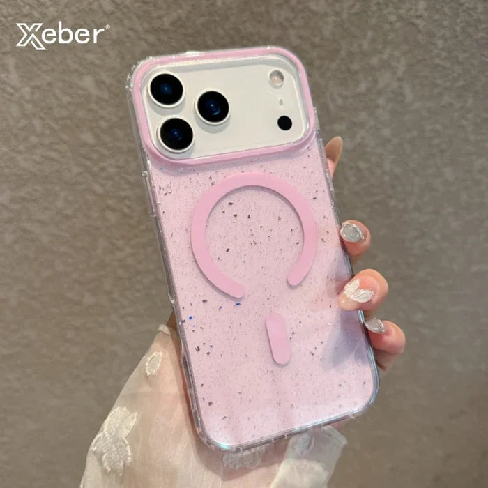 Jelly Glitter For Magsafe Wireless Charging Case For iPhone PhoneShells