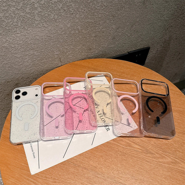 Jelly Glitter For Magsafe Wireless Charging Case For iPhone PhoneShells