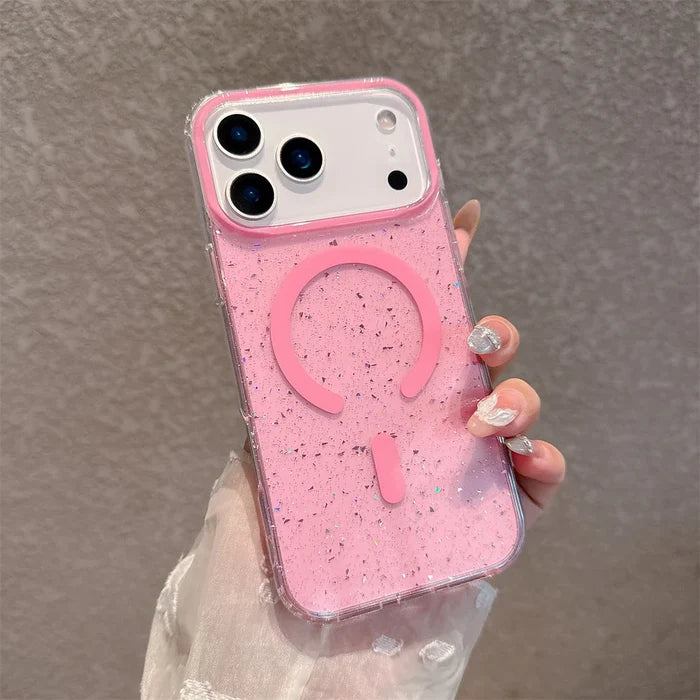 Jelly Glitter For Magsafe Wireless Charging Case For iPhone PhoneShells