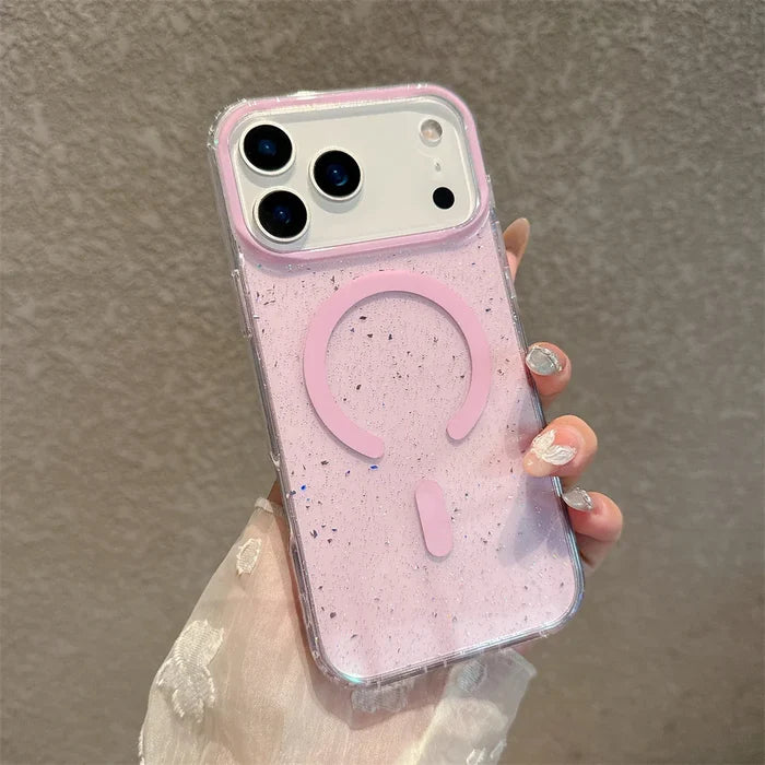 Jelly Glitter For Magsafe Wireless Charging Case For iPhone PhoneShells