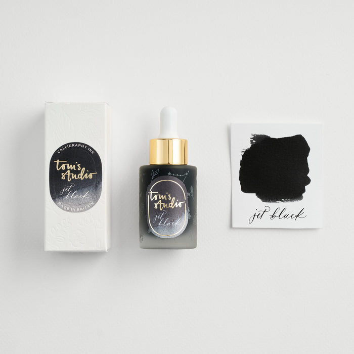 Jet Black Calligraphy Ink