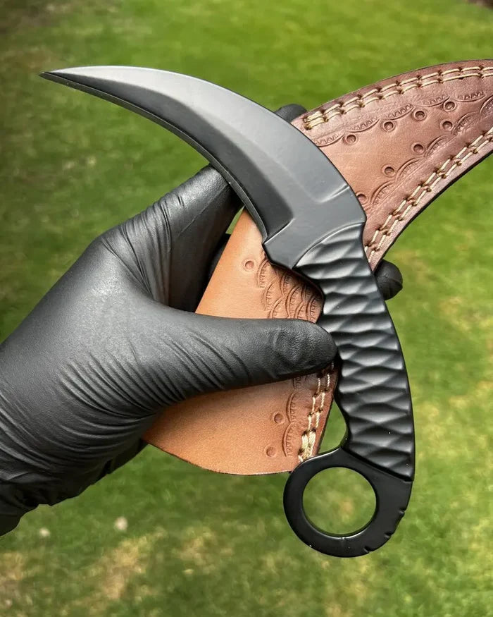 Karambit knife – Black EDC / Powder Coated cskforged