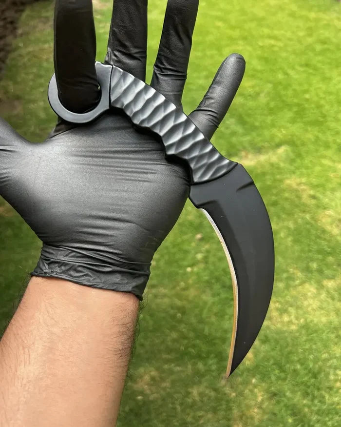 Karambit knife – Black EDC / Powder Coated cskforged
