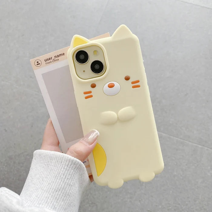 Kawaii Cartoon Sumikko Gurashi Cat Phone Case PhoneShells
