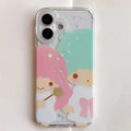 Kawaii Cute Couple Cartoon Star Gemini  Sparkling Phone Case For iPhone PhoneShells