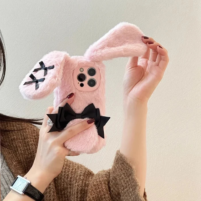 Kawaii Maid Bunny Plush Phone Case PhoneShells