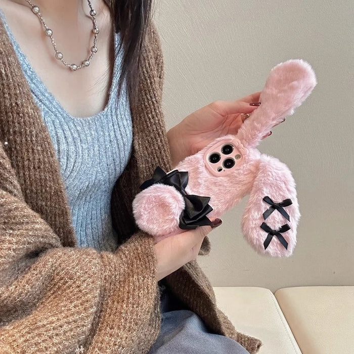 Kawaii Maid Bunny Plush Phone Case PhoneShells