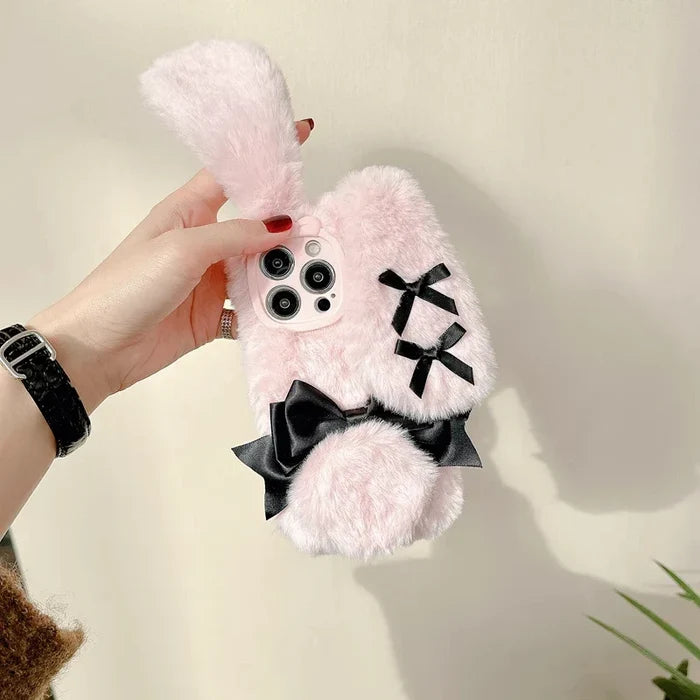 Kawaii Maid Bunny Plush Phone Case PhoneShells