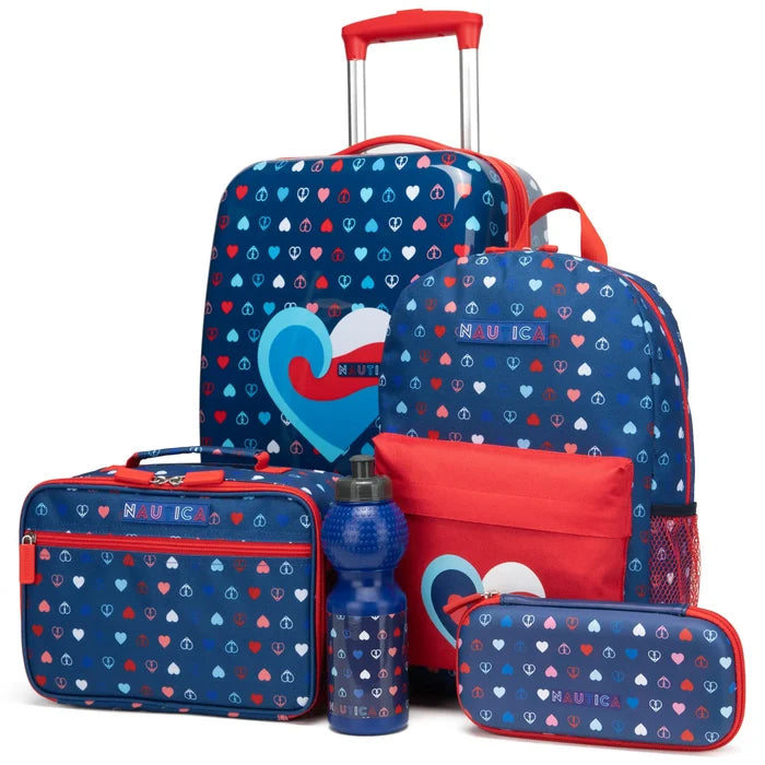 Kids Back to School 18" Carry-on Suitcase Set Nautica